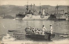 CPA Bateau de guerre canot major 