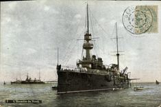 CPA Bateau de guerre L'escadre du Nord 