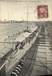 VINTAGE POSTCARD Warship Arsenal of Sidi Abdallah the large Tunisia basin