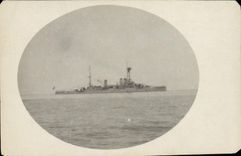 CARTE PHOTO Bateau de guerre 