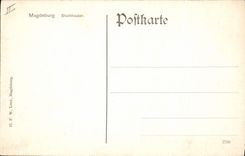 VINTAGE POSTCARD Theater Magdeburg Stadttheater