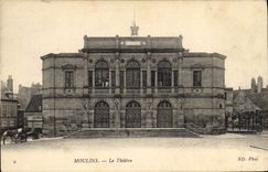 VINTAGE POSTCARD Moulins Theater