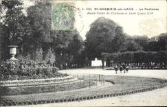 CPA Saint Germain en Laye Le Parterre Rond point de Pontoise et Allee louis XIV
