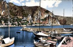 CPM Beaulieu sur Mer Le port La Basse Corniche Bateaux