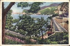 VINTAGE POSTCARD Surroundings Nice and Monte Carlo Monaco