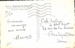 CPM Beaulieu sur Mer Pointe des Fourmis et Villa Kerylos Au fond La baie d'Eze