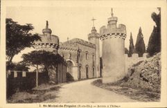 CPA St Michel de Frigolet Arrivee a l'Abbaye