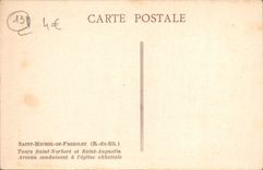 CPA St Michel de Frigolet Tours Saint Norbert et Saint Augustin Arceau conduisant a l'eglise abbatiale