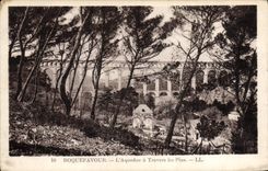 CPA Roquefavour L'Aqueduc a Travers les Pins