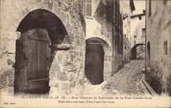 CPA Saint Paul Rue Grande et Amorces de la Rue Casse Cou 