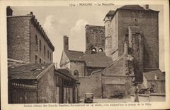 De la VENDIMIA de la POSTAL de la prisión castillo viejo de Malcoifee Moulins de los duques de la prisión de Bourbon de la ciudad