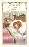 VINTAGE POSTCARD Child Merry Christmas