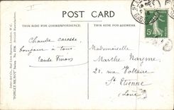 VINTAGE POSTCARD Child Soldier Militaria Forget me not Fred Spurgin