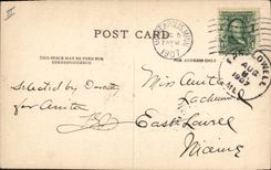 VINTAGE POSTCARD Enfants Fishes sinning