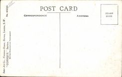 VINTAGE POSTCARD Woman with the beach Dudley Bucton