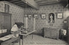 VINTAGE POSTCARD Moret Magasin of sale of the nuns Sweetens barley