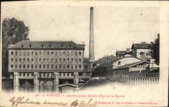 VINTAGE POSTCARD Noisiel Menier Chocolate factory Seen of the Marne