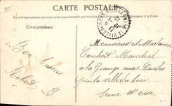 VINTAGE POSTCARD Angers Places Rallying Publicity Cusenier Tramway