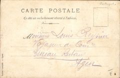 CARTE PHOTO Buffet de Mosempron Lisboa 1903 Buveur d'alcool Portugal TOP