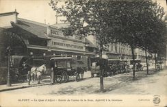 VINTAGE POSTCARD Alfort the quay of Alfort Entered of the factory of Suze Aperitif of Gentian TOP