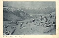 CPA Sports d'hiver Ski Skieurs et lugeurs