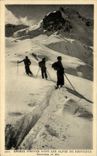 VINTAGE POSTCARD Winter sports Ski the Alps of Provence Excursion in skis