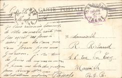 VINTAGE POSTCARD Winter sports Ski In the Alps a ski-jump