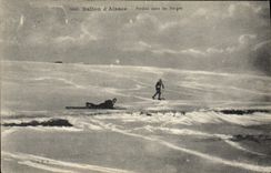 CPA Sports d'hiver Ski Ballon d'Alsace Perdus dans la neige