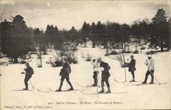 CPA Sports d'hiver Ski Ballon d'Alsace Un groupe de skieurs