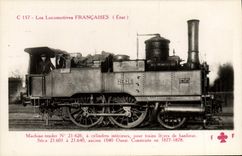 CPA Train Locomotive Machine tender 21 626