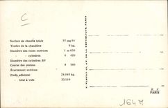 VINTAGE POSTCARD Train Engine Machine tender 54 of the Company of the West