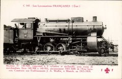 CPA Train Locomotive Machine 140 928