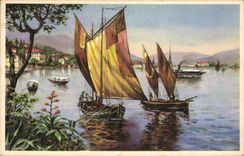 CPA Bateau Voilier Peche 
