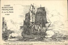 CPA Bateau Voilier Louis XV 