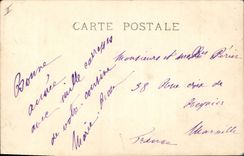 Museo del barco de navegación de la POSTAL de la VENDIMIA de Luxemburgo el transporte de la guerra Correze que sale de los caminos de Toulon Montenard