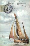 CPA Bateau Voilier Peche