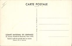 MODERN CARD Sailing Bateau Sailing yachts of great series of Sebille race