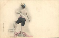 CPA Femme Nu erotique 