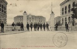 Los cuarteles de Militaria Toul de la POSTAL de la VENDIMIA entraron de los cuarteles del regimiento 39eme de la artillería