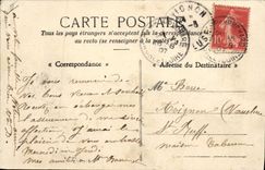 La POSTAL Militaria de la VENDIMIA acuartela el campo de los Hutments de Ruchard de los oficiales