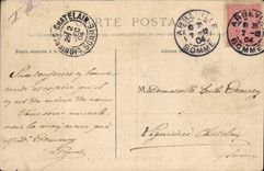 La POSTAL Militaria de la VENDIMIA acuartela podón de los cuarteles de Abbeville