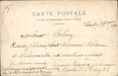 La POSTAL Militaria de la VENDIMIA acuartela Red-redes en los cuarteles de Marne del 25to regimiento de la artillería