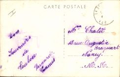 VINTAGE POSTCARD Warship Toulon Primauguet