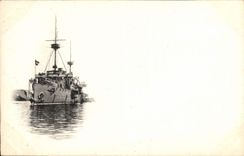 CPA Bateau de guerre 