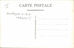 CPA Bateau de guerre Destroyer US 1943 1945