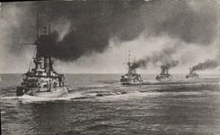 CPA Bateau de guerre Allemagne 