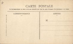 VINTAGE POSTCARD Warship Cherbourg the North wind Carnot the Gallic one