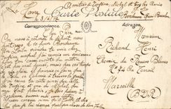 CPA Bateau de guerre Cherbourg L'arsenal La defense mobile 