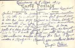 CPA Bateau de guerre Service en escadre Tourelle de pieces couplees de 194 mm