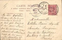 VINTAGE POSTCARD Nantes the large Theater and the street Crebillon